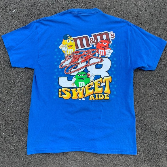 Vintage NASCAR M & M Shirt Elliot Sadler Large - Picture 1 of 3